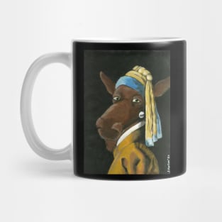 Moose in the Pearl Earring Mug